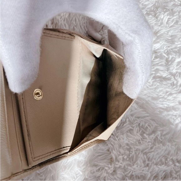 Miu Miu Taupe Quilted Wallet - Picture 9 of 10
